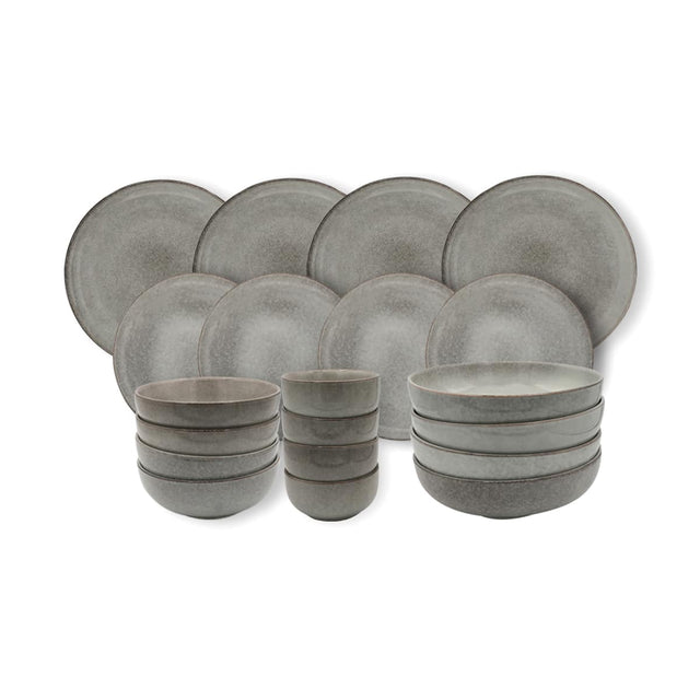 Cooks Professional 20 Piece Nordic Stoneware Dinner Set | Grey