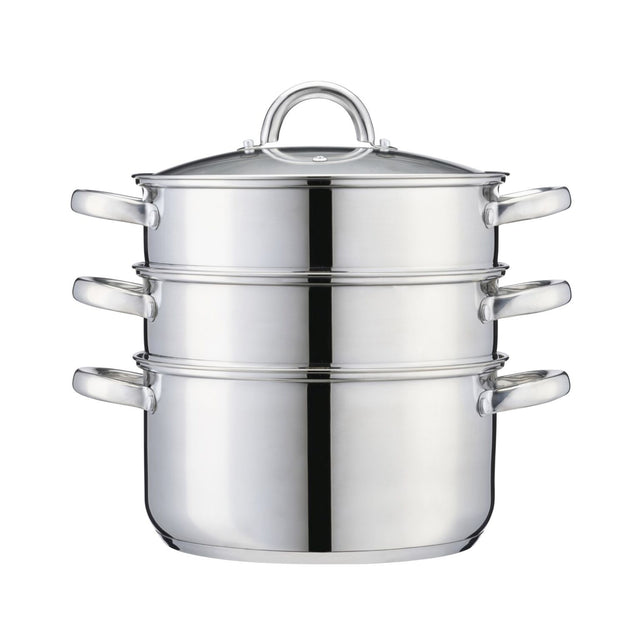 Cooks Professional 3 Tier Stainless Steel Steamer | 24cm