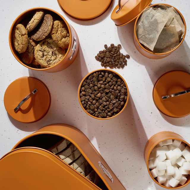 Cooks Professional 3 Piece Kitchen Storage Set | Orange / Silver