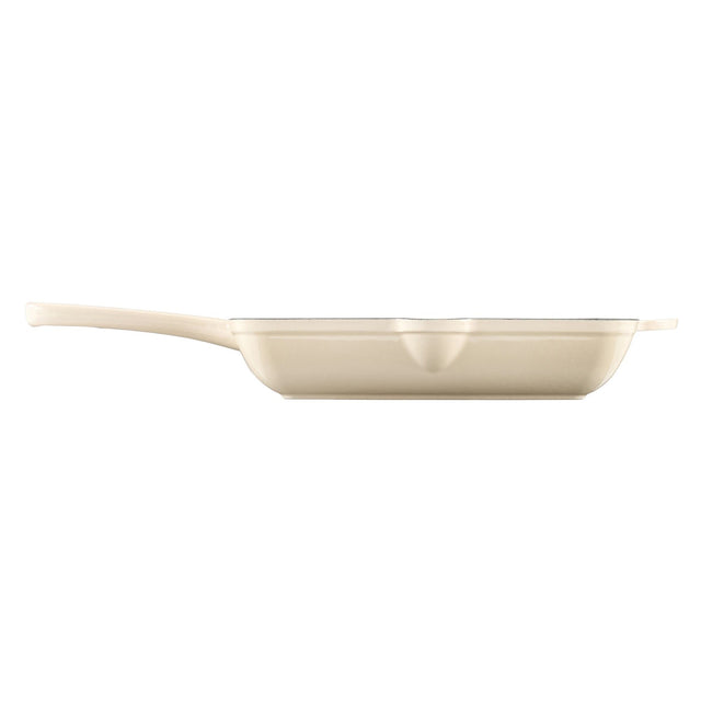 Cook Professional Cast Iron Frying Pan & Skillet 2 Piece Set | Ivory