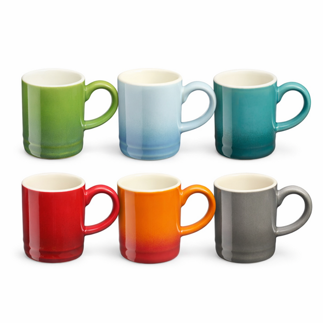 Cooks Professional 6-Piece Multi Colour Espresso Cups