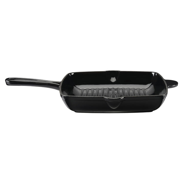 Cook Professional Cast Iron Frying Pan & Skillet 2 Piece Set | Black