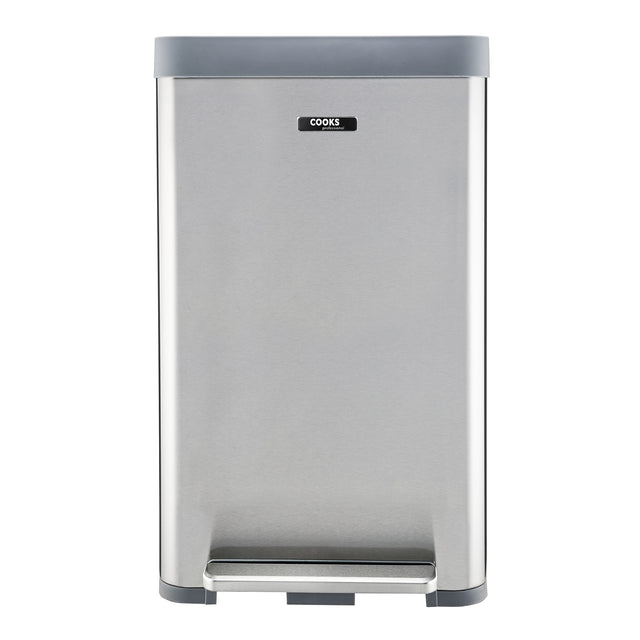 Cooks Professional XL Pedal Bin 65L | Silver