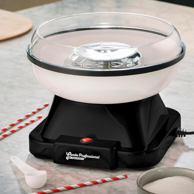 Cooks Professional Retro Edition Candy Floss Maker | Black
