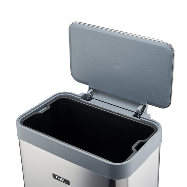 Cooks Professional XL Pedal Bin 65L | Silver