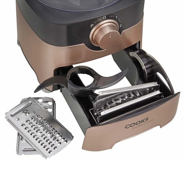 Cooks Professional Food Processor | Black / Rose Gold