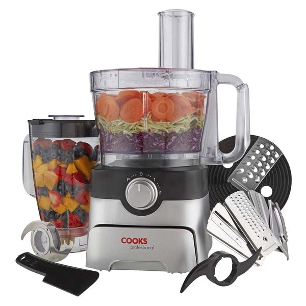Cooks Professional Food Processor | Black / Silver