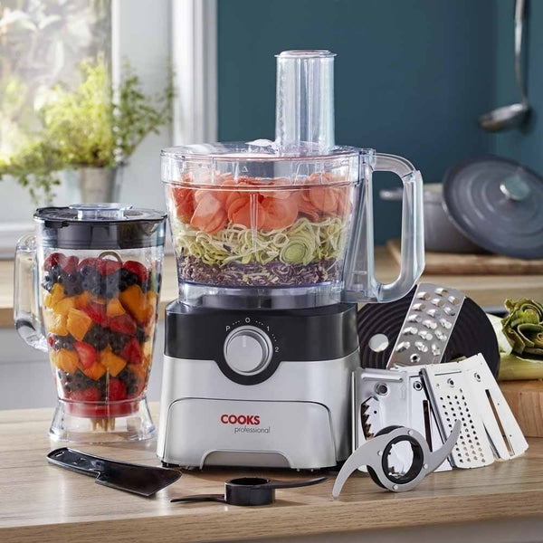 Cooks Professional Food Processor | Black / Silver