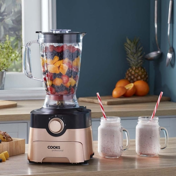Cooks Professional Food Processor | Black / Rose Gold