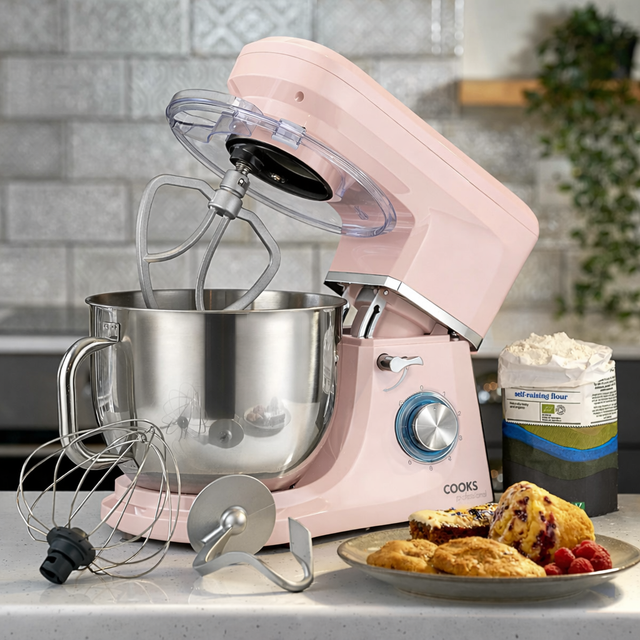 Cooks Professional 7L Stand Mixer | Pink / Silver