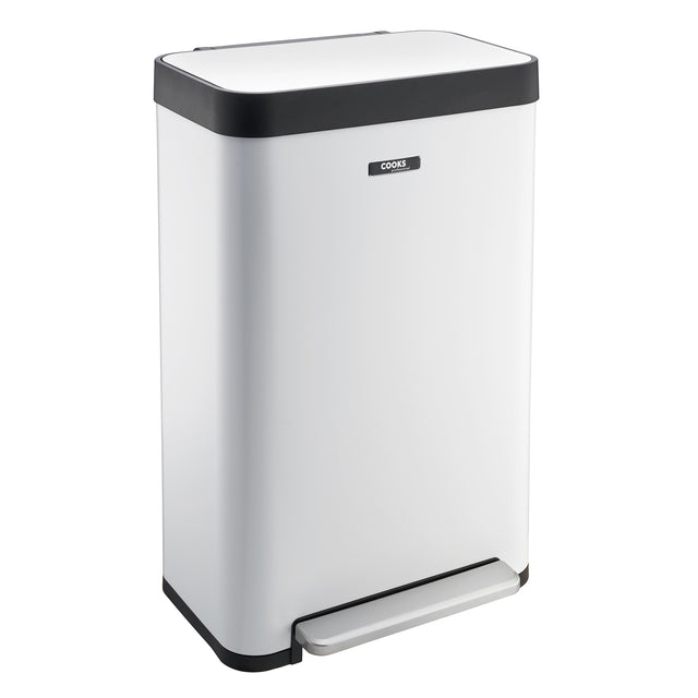 Cooks Professional XL Pedal Bin 65L | White