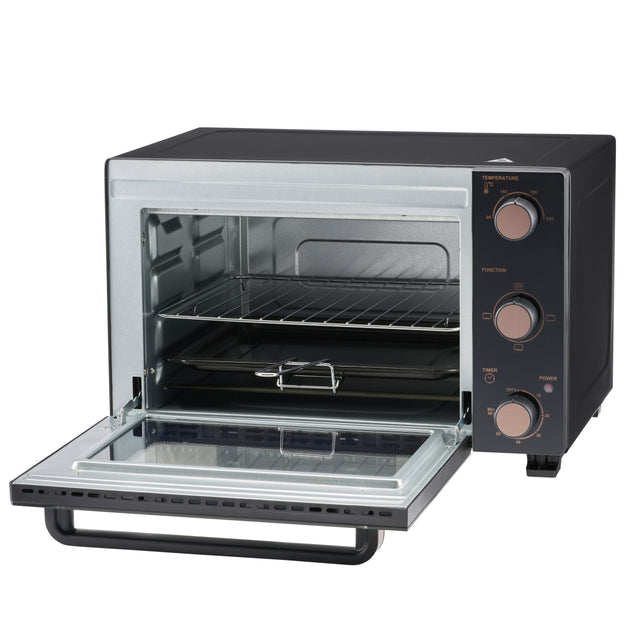 Cooks Professional 28L Mini Oven | Black / Copper