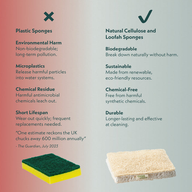 Cooks Professional Eco Sponge Scourers | Multi Pack