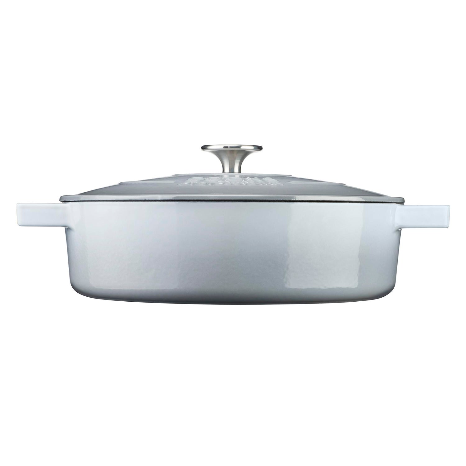 Cooks Professional 28cm Shallow Cast Iron Casserole | Graduated Grey
