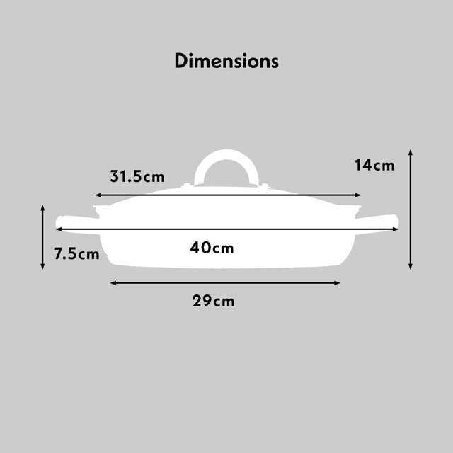 Cooks Professional 30cm Stainless Steel Sauté Pan