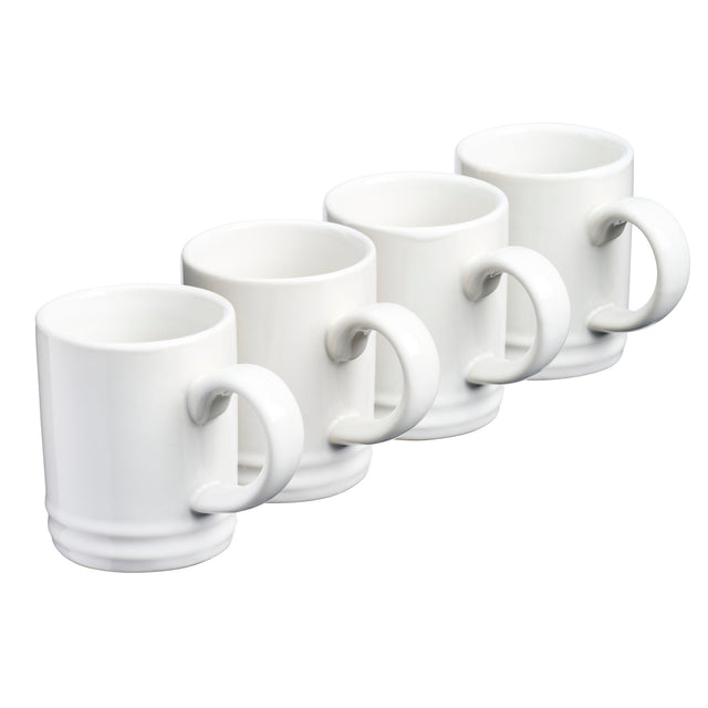 Cooks Professional 4 Piece Espresso Cup Set | White