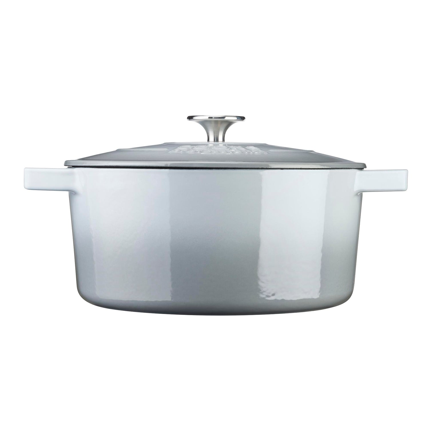 Cooks Professional 26cm Cast Iron Casserole | Graduated Grey