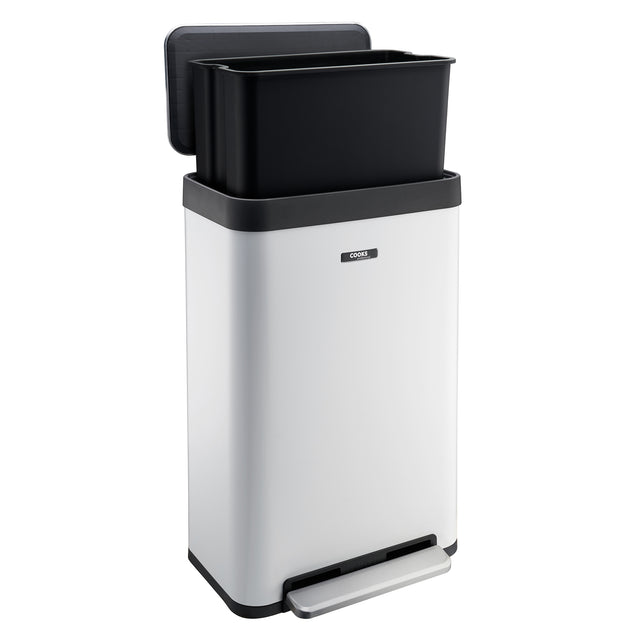 Cooks Professional XL Pedal Bin 65L | White