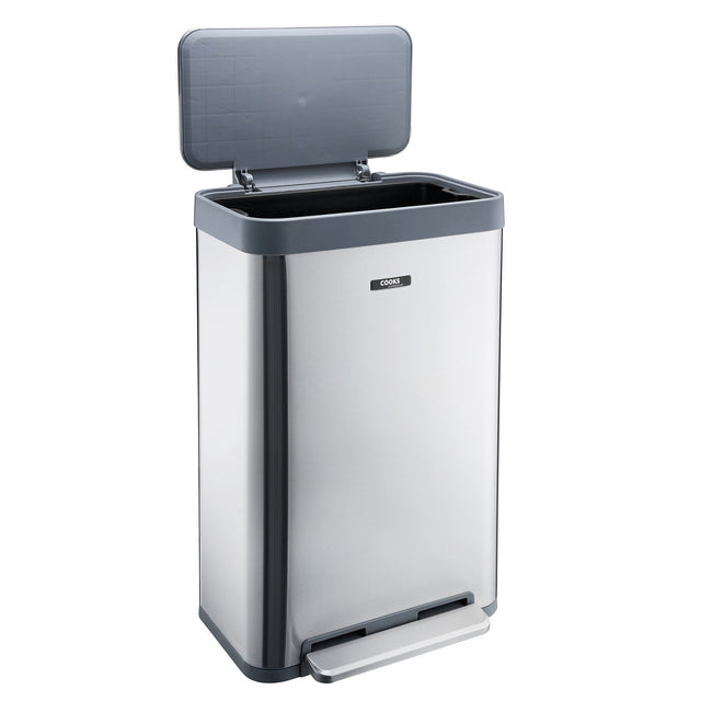Cooks Professional XL Pedal Bin 65L | Silver