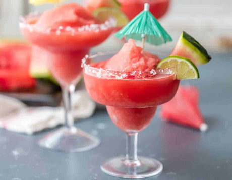 Frozen watermelon margarita