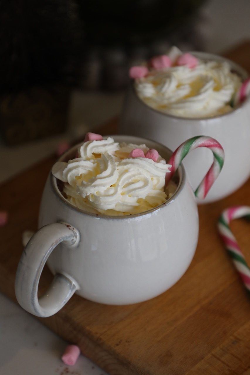 Christmas Hot Chocolate with a Peppermint Twist