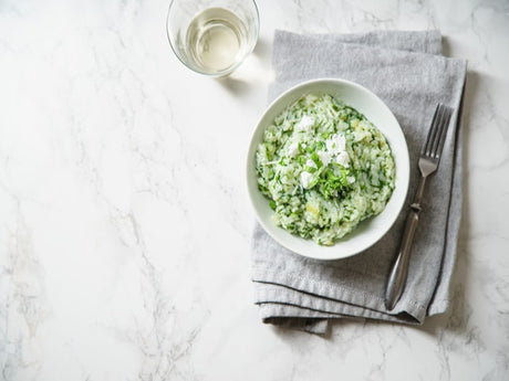 Pesto & Goats Cheese Risotto