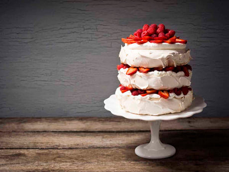 Strawberry Pavlova Cake