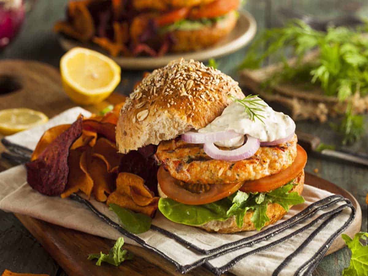 Asian Salmon Burgers