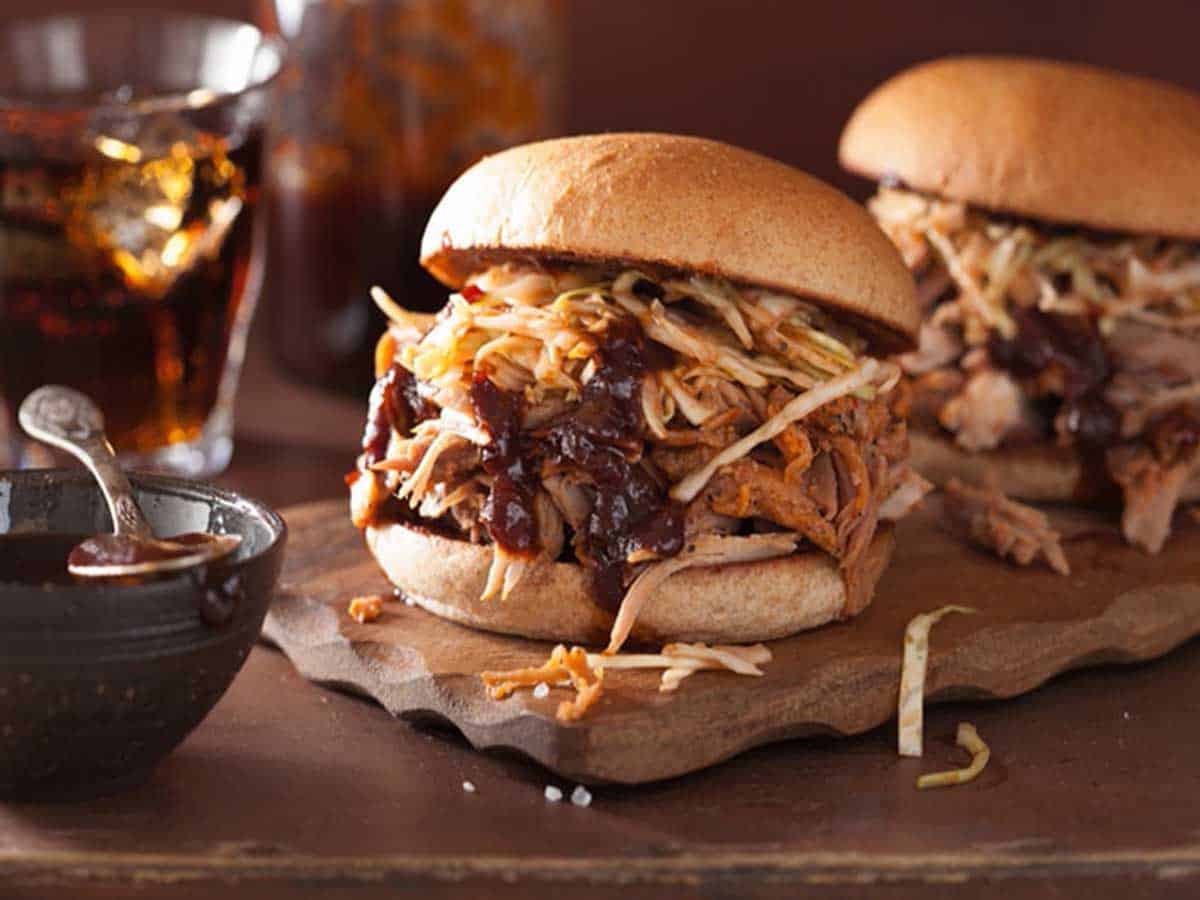 BBQ Pulled Pork Burgers
