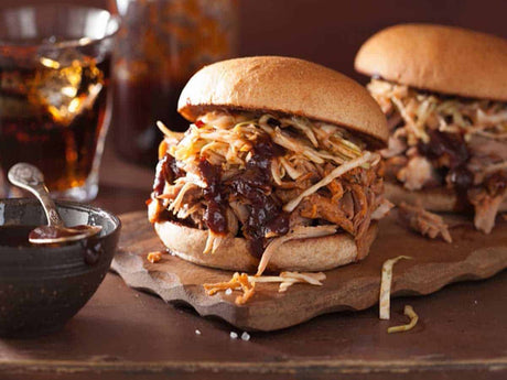 BBQ Pulled Pork Burgers