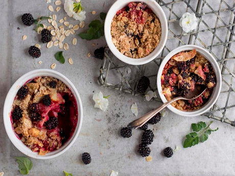 Apple & Blackberry Crumble