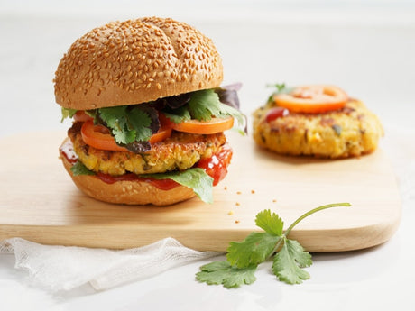 Chickpea & Coriander Burgers