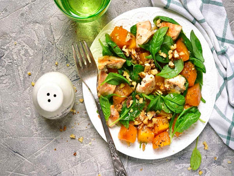 Chicken & Roast Pumpkin Salad