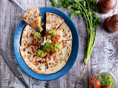 Sweet Potato, Peanut Butter & Chilli Quesadillas