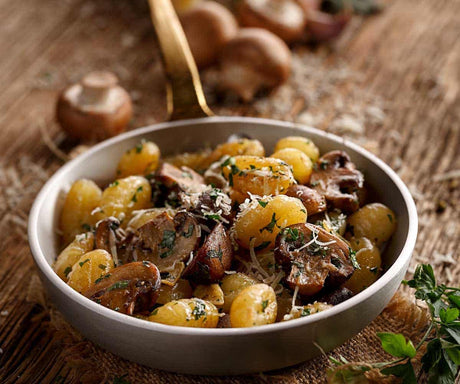 Chestnut Mushroom, Parmesan, & Sage Butter Gnocchi