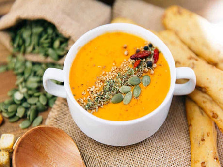 Spiced Carrot & Lentil Soup