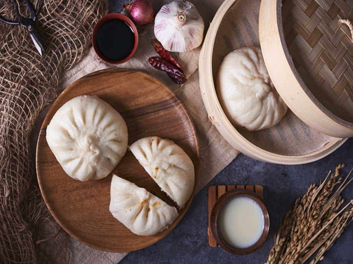 Spicy Pork Bao Buns