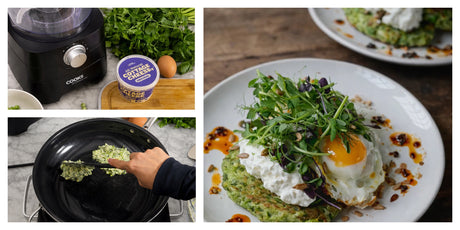 Herby Pea & Cottage Cheese Protein-Packed Pancakes