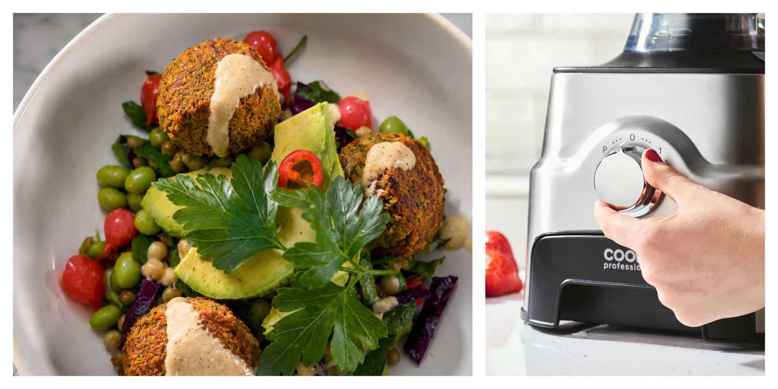 Easy-Peasy Falafels & Tahini Dressing
