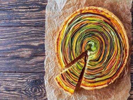 Summer Vegetable & Pesto Tart