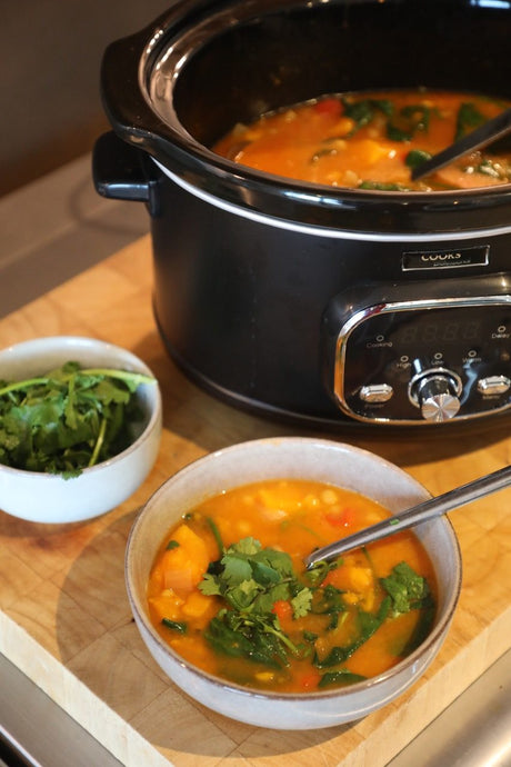 Vegan Sweet Potato and Spicy Coconut Slow Cooker Recipe
