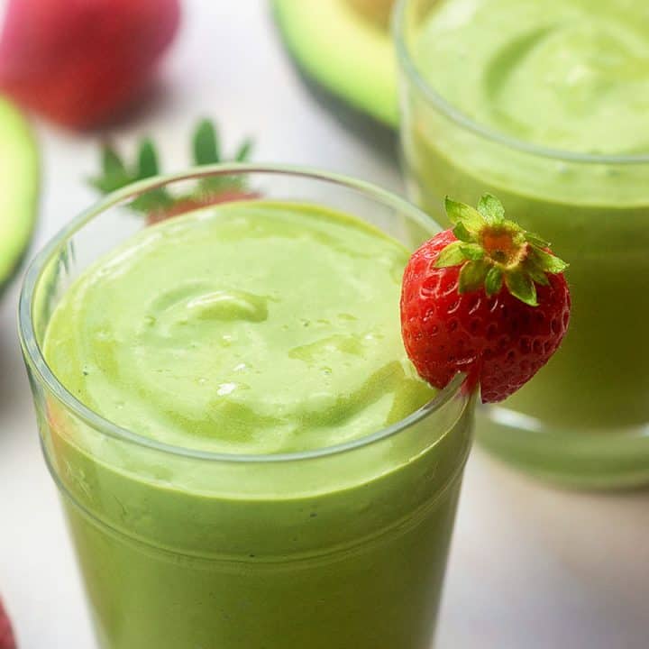Strawberry green goddess smoothie