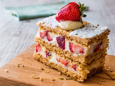 Strawberry & White Chocolate Mille-Feuille