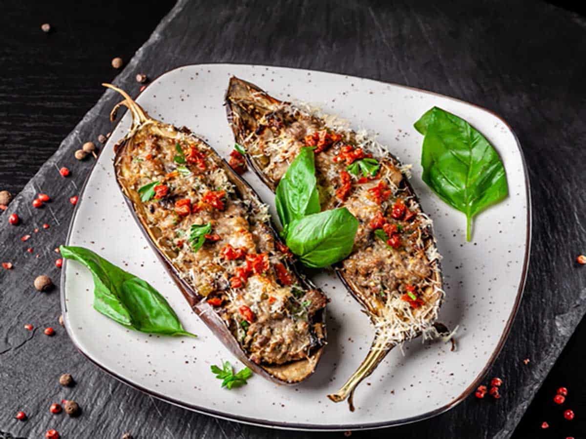 Italian Stuffed Aubergine