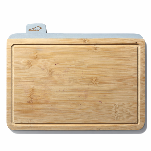 Cooks Professional 1 Piece Bamboo Index Chopping Vegetable Board | Grey Tabs