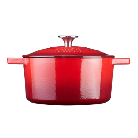 Cooks Professional 20cm Cast Iron Casserole | Red