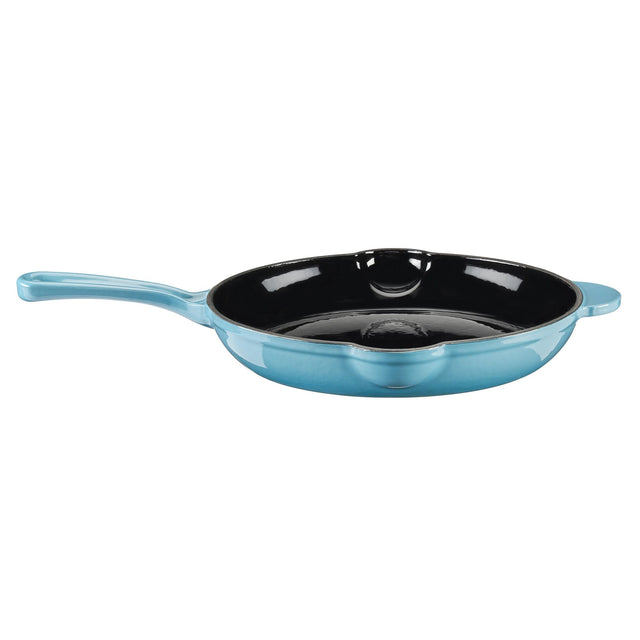 Cooks Professional Cast Iron Frying Pan | Teal