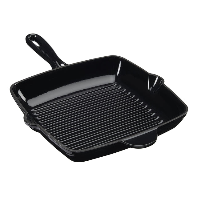 Cook Professional Cast Iron Frying Pan & Skillet 2 Piece Set | Black