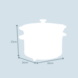 Cooks Professional 2.5L Slow Cooker | Black / Rose Gold