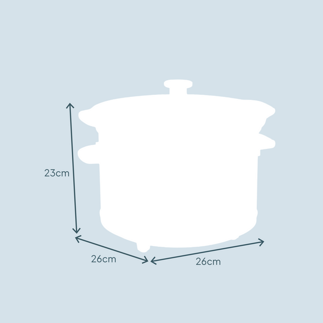 Cooks Professional 2.5L Slow Cooker | Black / Rose Gold